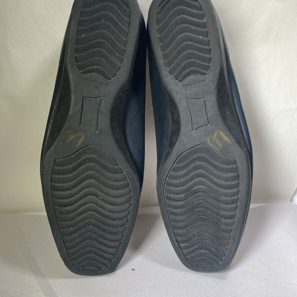 I ❤ COMFORT Women’s Black Leather Slip On Casual Wedge Heel Shoes Size US 8.5W - Picture 9 of 9